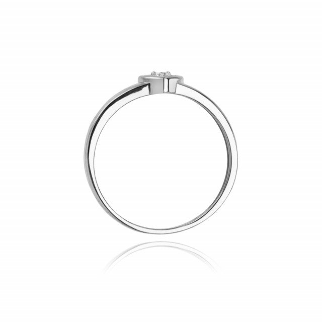 Inel Aur 14K cu Diamant Natural 0.04 ct, imaginea 6 din 11