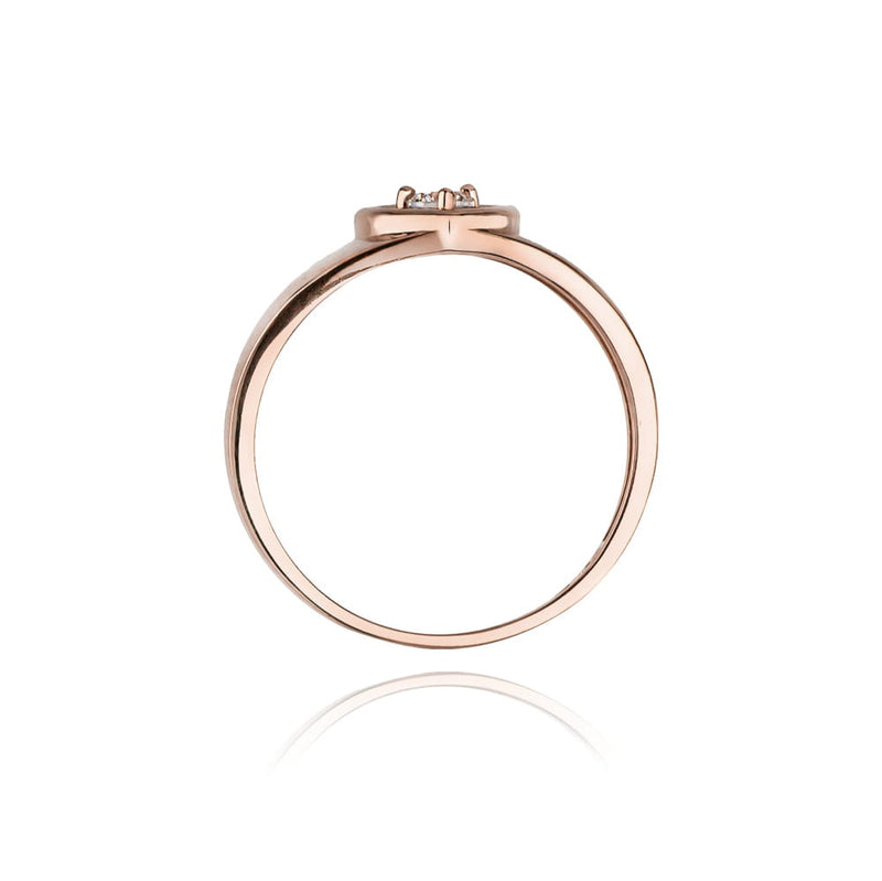 Inel Aur 14K cu Diamant Natural 0.10 ct, imaginea 11 din 12