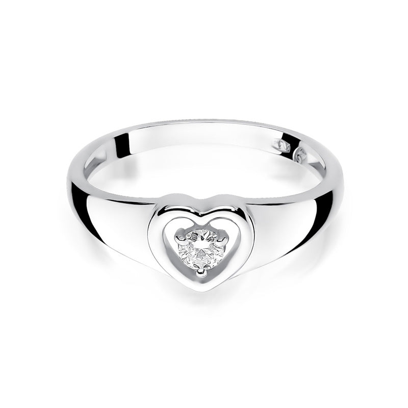Inel Aur 14K cu Diamant Natural 0.10 ct, imaginea 5 din 12