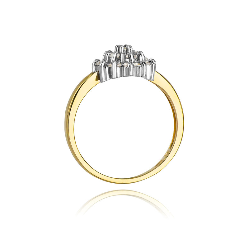 Inel Aur 14K cu Diamante Naturale 0.40 ct, imaginea 3 din 11