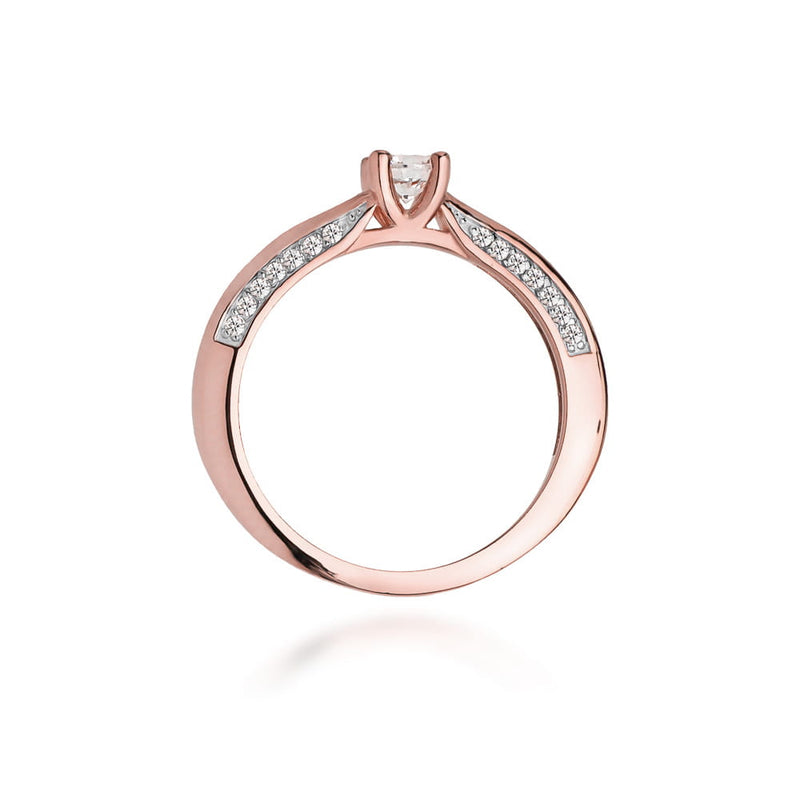 Inel Aur 14K cu Diamante Naturale 0.44 ct, imaginea 10 din 11