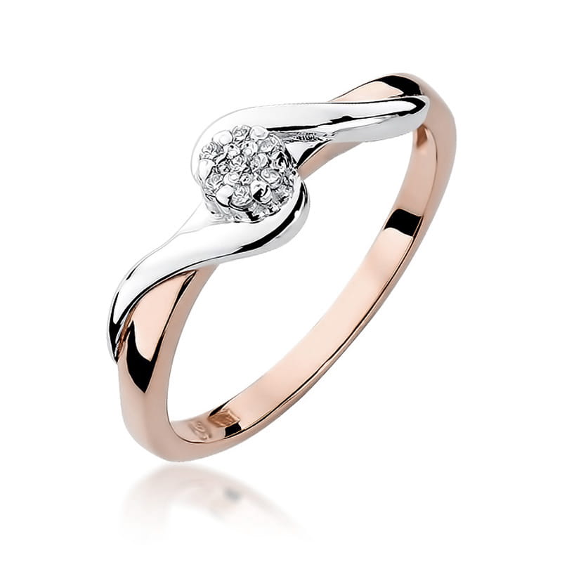 Inel Aur 14K cu Diamante Naturale 0.08 ct, imaginea 8 din 11