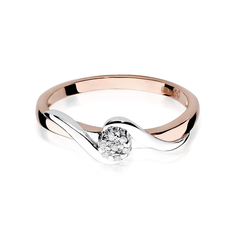 Inel Aur 14K cu Diamante Naturale 0.08 ct, imaginea 9 din 11
