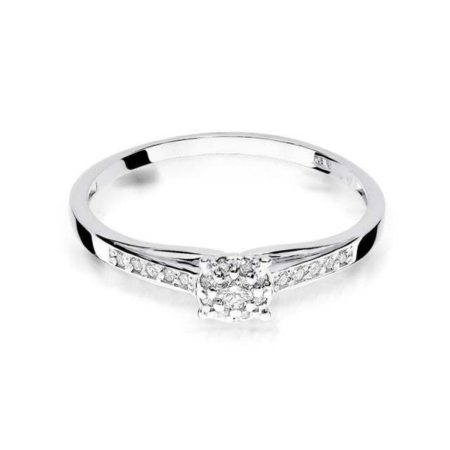 Inel Aur 14K cu Diamante Naturale 0.13 ct, imaginea 5 din 11