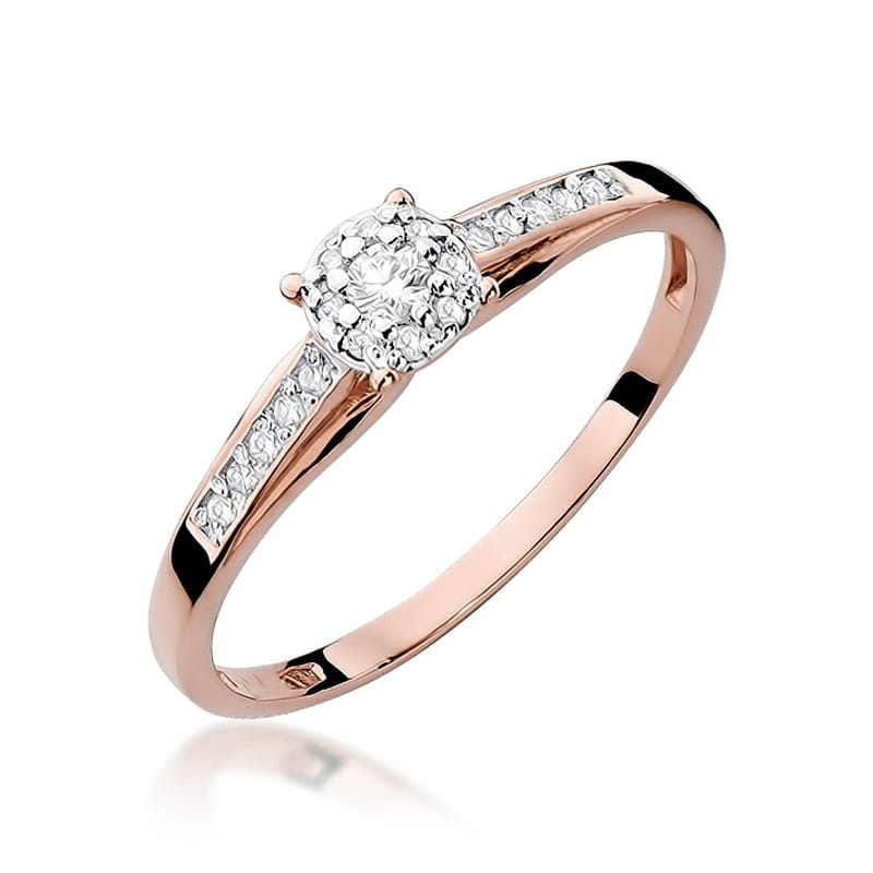 Inel Aur 14K cu Diamante Naturale 0.13 ct, imaginea 8 din 11