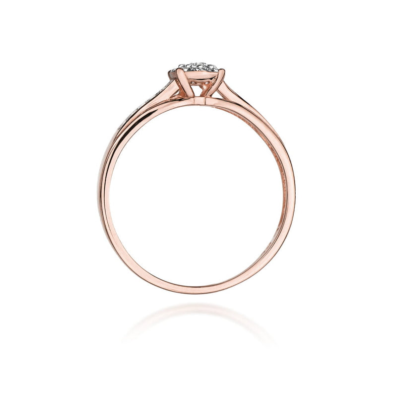 Inel Aur 14K cu Diamante Naturale 0.13 ct, imaginea 10 din 11