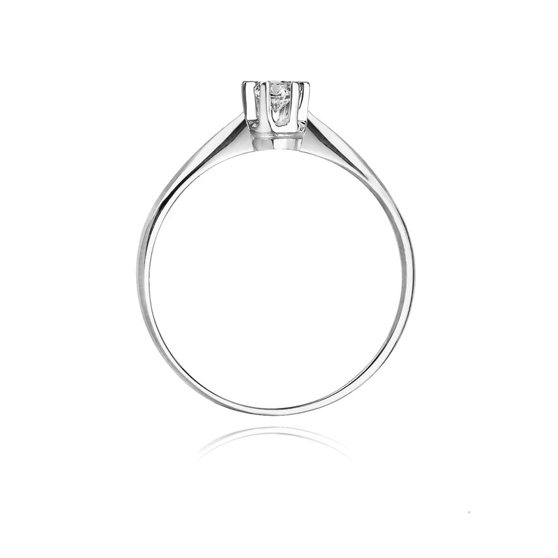 Inel Aur 14K cu Diamant Natural 0.10 ct, imaginea 6 din 11