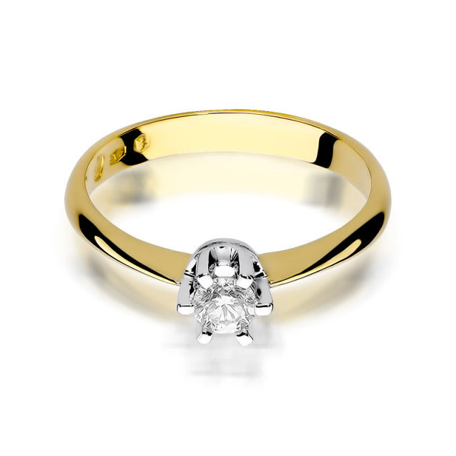 Inel Aur 14K cu Diamant Natural 0.23 ct, imaginea 2 din 10