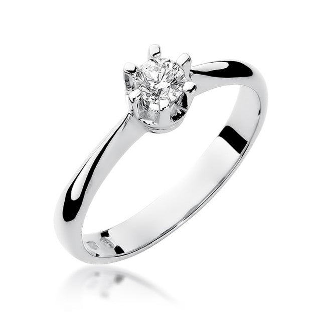 Inel Aur 14K cu Diamant Natural 0.23 ct, imaginea 4 din 10