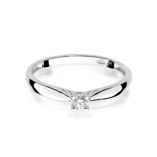 Inel Aur 14K cu Diamant Natural 0.10 ct, imaginea 5 din 11