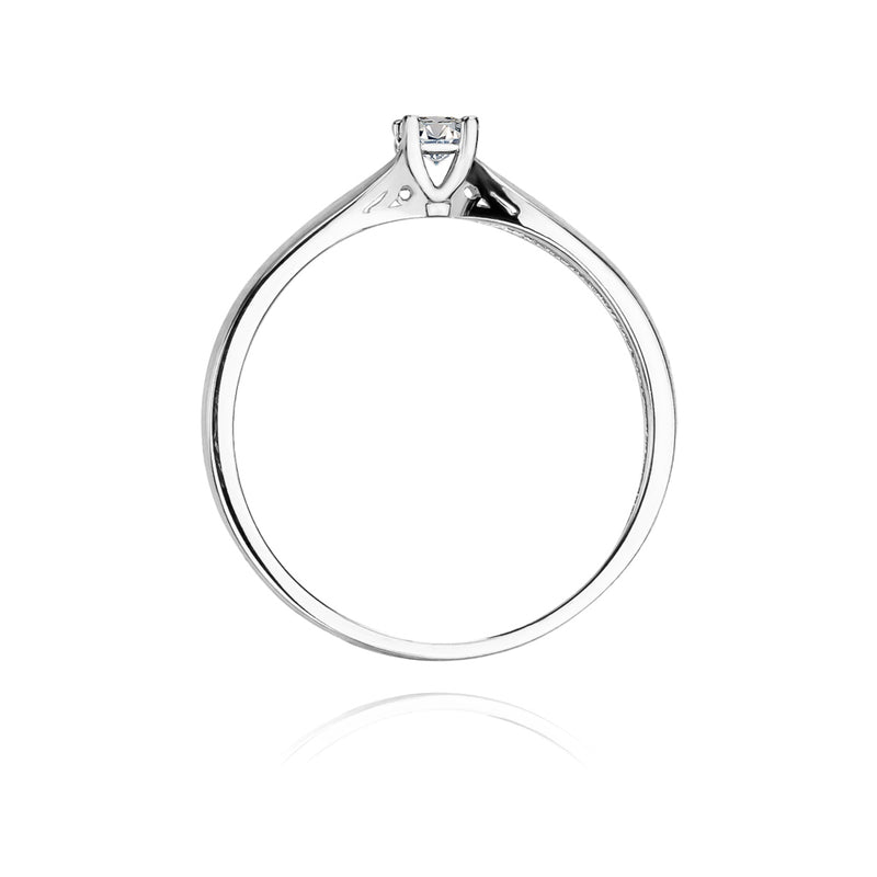 Inel Aur 14K cu Diamant Natural 0.10 ct, imaginea 6 din 11