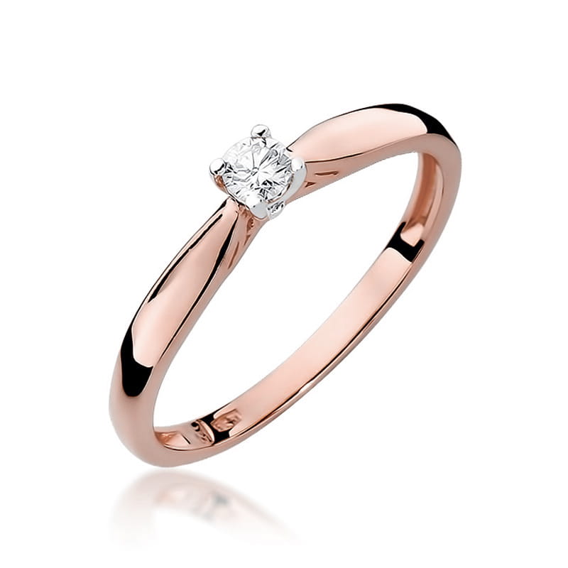 Inel Aur 14K cu Diamant Natural 0.10 ct, imaginea 8 din 11