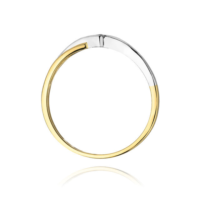 Inel Aur 14K cu Diamant Natural 0.04 ct, imaginea 3 din 11