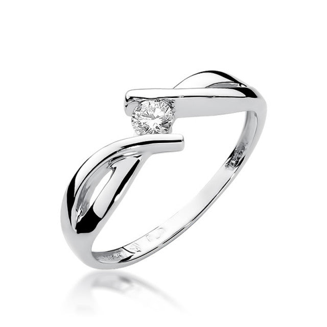 Inel Aur 14K cu Diamant Natural 0.10 ct, imaginea 4 din 10