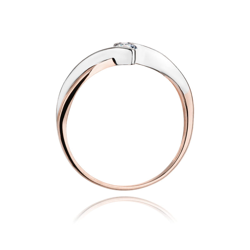 Inel Aur 14K cu Diamant Natural 0.10 ct, imaginea 10 din 10
