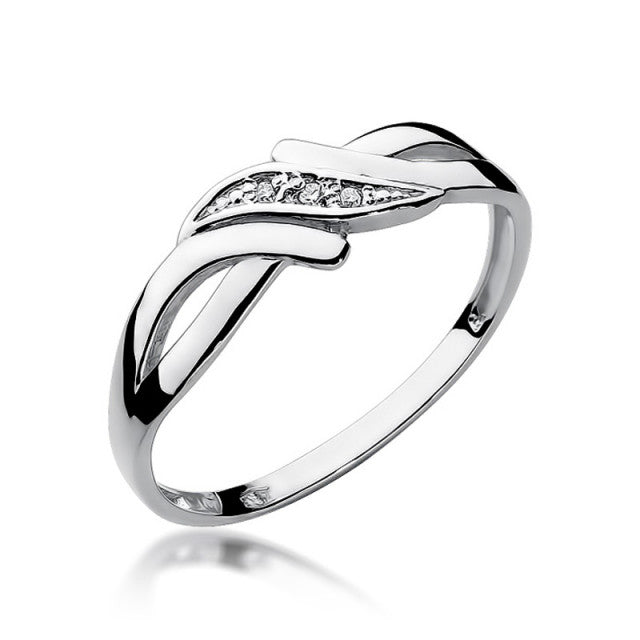 Inel Aur 14K cu Diamante Naturale 0.02 ct, imaginea 4 din 11