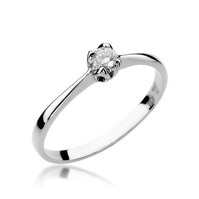 Inel Aur 14K cu Diamant Natural 0.10 ct, imaginea 4 din 11