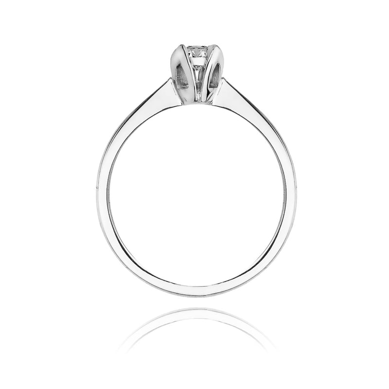 Inel Aur 14K cu Diamant Natural 0.10 ct, imaginea 6 din 11