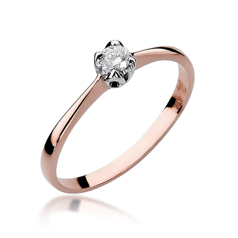 Inel Aur 14K cu Diamant Natural 0.10 ct, imaginea 8 din 11