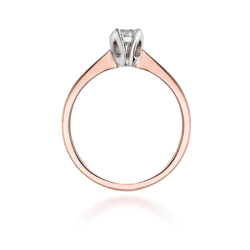Inel Aur 14K cu Diamant Natural 0.10 ct, imaginea 10 din 11