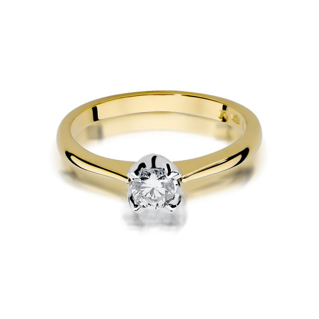 Inel Aur 14K cu Diamant Natural 0.30 ct, imaginea 2 din 10