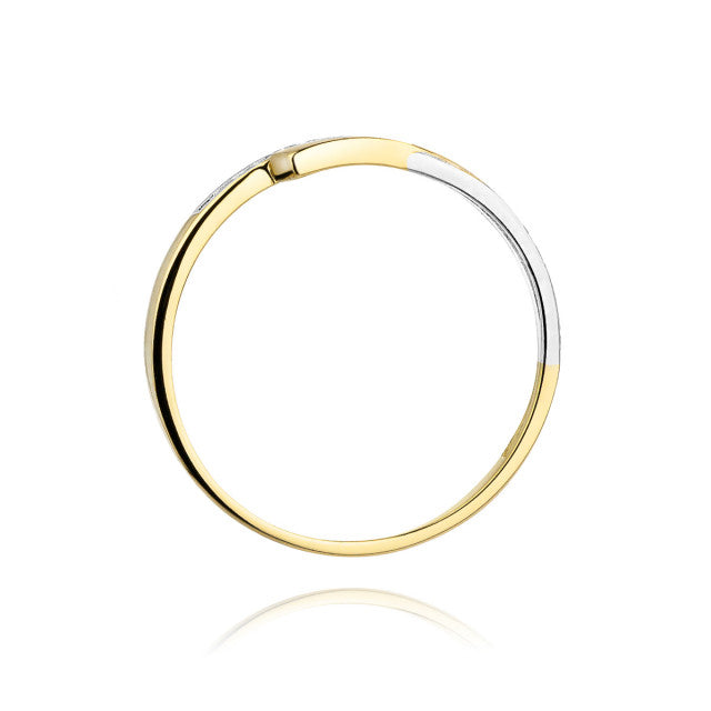 Inel Aur 14K cu Diamante Naturale 0.02 ct, imaginea 3 din 11