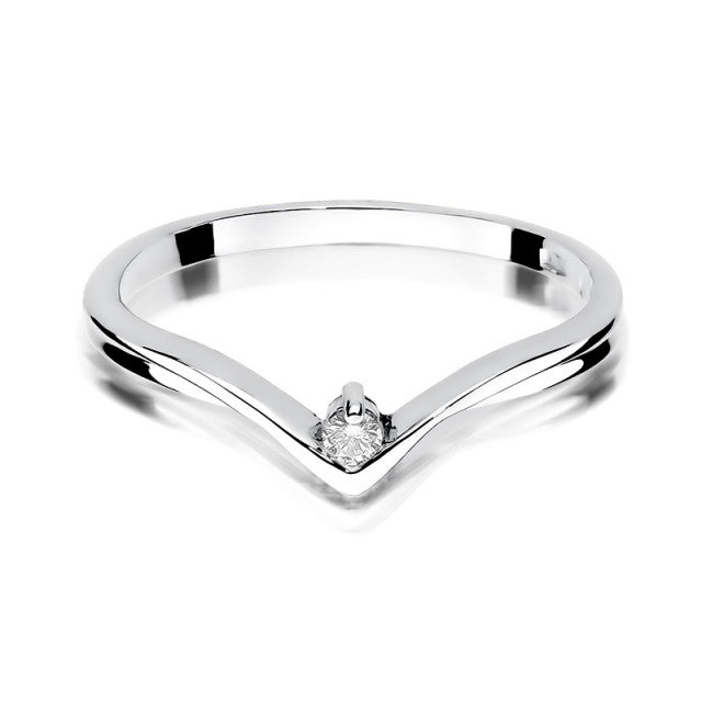 Inel Aur 14K cu Diamant Natural 0.04 ct, imaginea 5 din 11