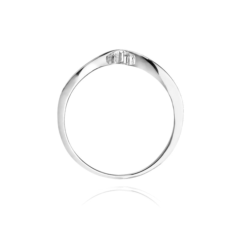 Inel Aur 14K cu Diamant Natural 0.04 ct, imaginea 6 din 11