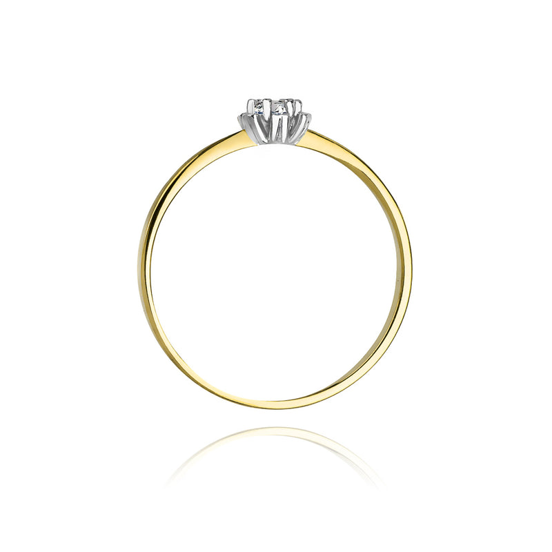Inel Aur 14K cu Diamant Natural 0.10 ct, imaginea 3 din 11