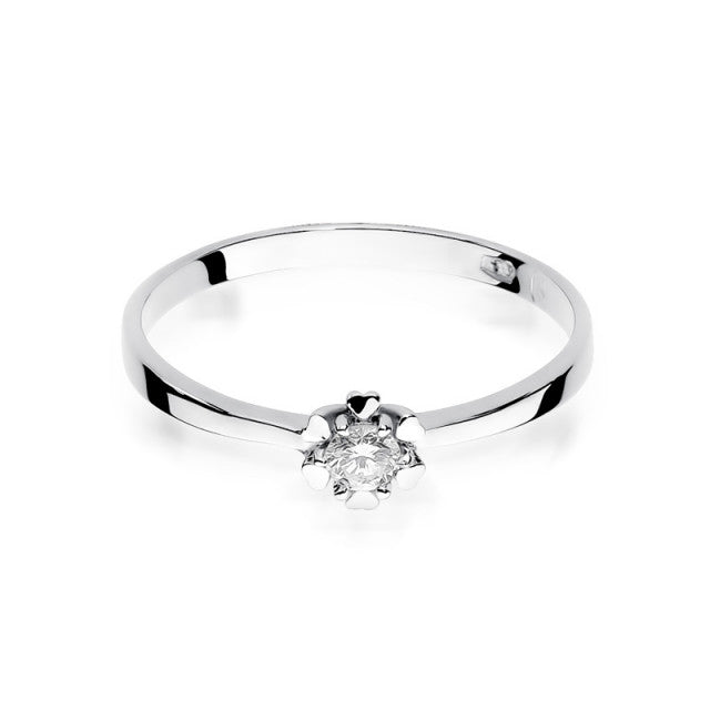 Inel Aur 14K cu Diamant Natural 0.10 ct, imaginea 5 din 11