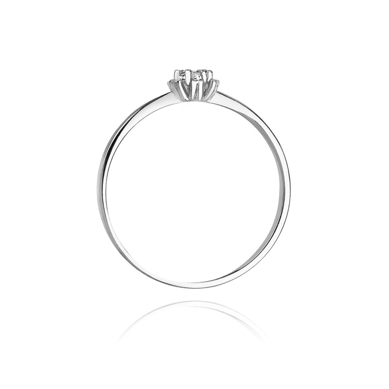 Inel Aur 14K cu Diamant Natural 0.10 ct, imaginea 6 din 11
