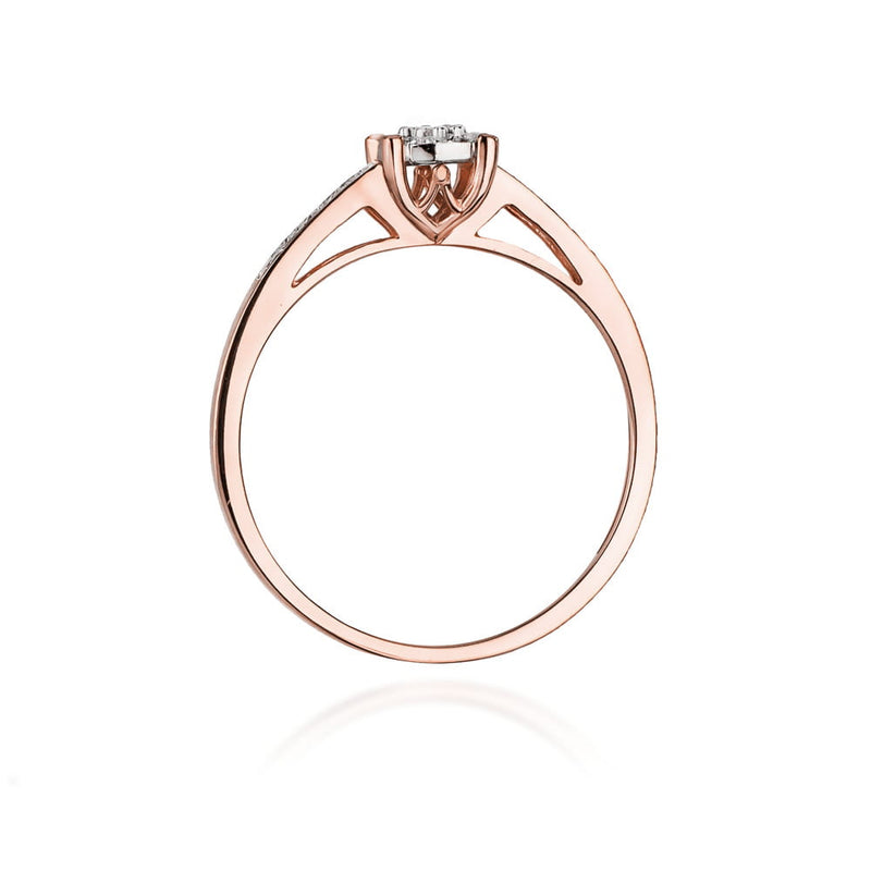 Inel Aur 14K cu Diamante Naturale 0.12 ct, imaginea 10 din 10