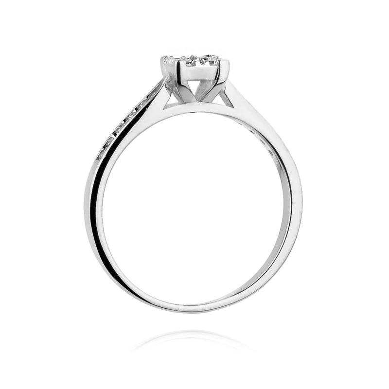 Inel Aur 14K cu Diamante Naturale 0.17 ct, imaginea 6 din 11