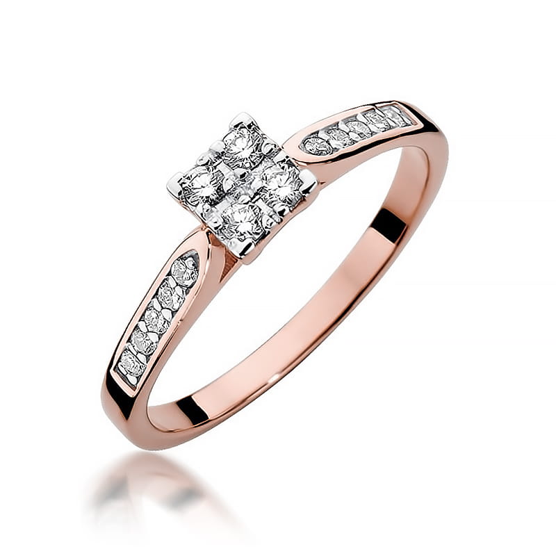 Inel Aur 14K cu Diamante Naturale 0.17 ct, imaginea 8 din 11