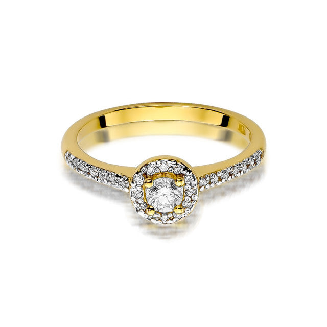 Inel Aur 14K cu Diamante Naturale 0.28 ct, imaginea 2 din 11
