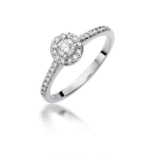 Inel Aur 14K cu Diamante Naturale 0.28 ct, imaginea 4 din 11