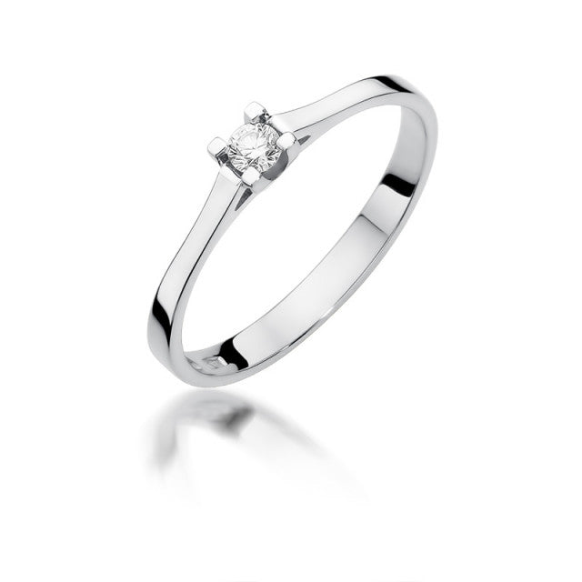 Inel Aur 14K cu Diamant Natural 0.09 ct, imaginea 4 din 11