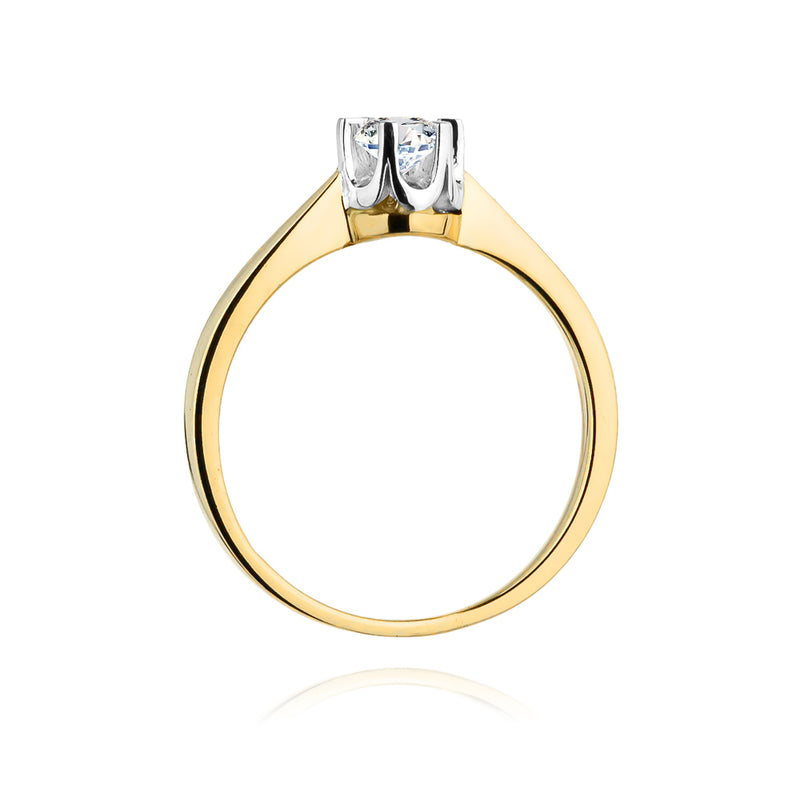 Inel Aur 14K cu Diamant Natural 0.25 ct, imaginea 3 din 11