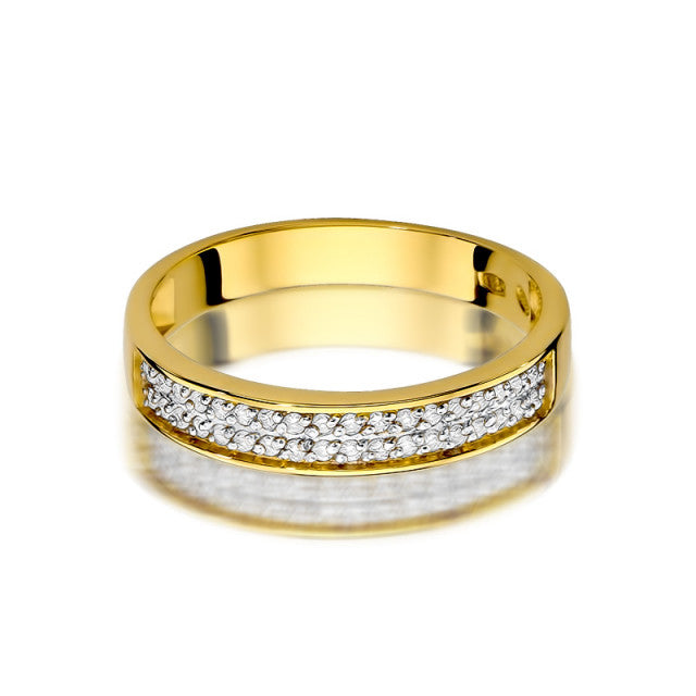 Inel Aur 14K cu Diamante Naturale 0.18 ct, imaginea 2 din 11
