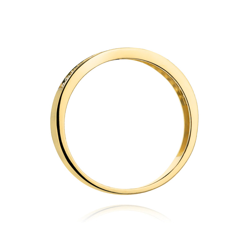 Inel Aur 14K cu Diamante Naturale 0.18 ct, imaginea 3 din 11