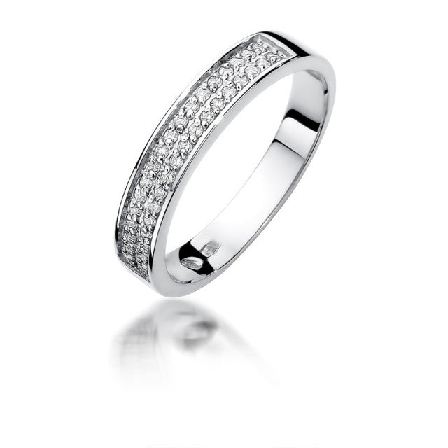Inel Aur 14K cu Diamante Naturale 0.18 ct, imaginea 4 din 11