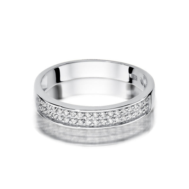 Inel Aur 14K cu Diamante Naturale 0.18 ct, imaginea 5 din 11