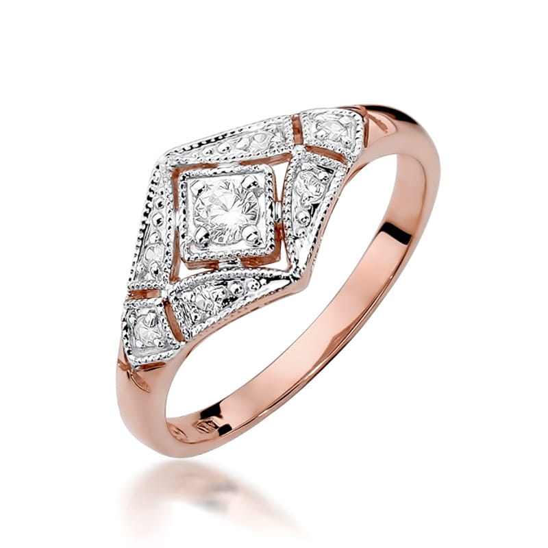 Inel Aur 14K cu Diamante Naturale 0.19 ct, imaginea 8 din 10