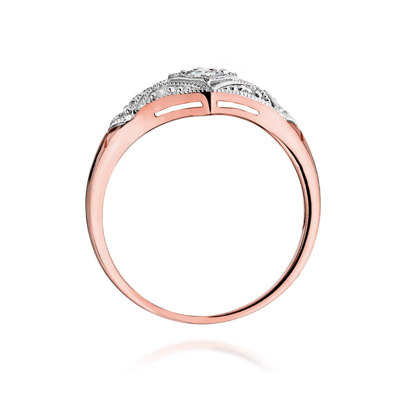 Inel Aur 14K cu Diamante Naturale 0.19 ct, imaginea 10 din 10