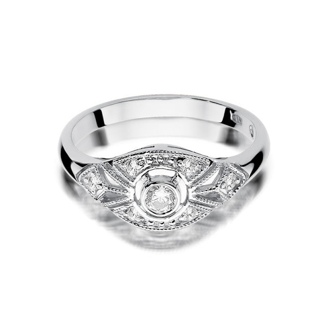 Inel Aur 14K cu Diamante Naturale 0.19 ct, imaginea 5 din 11