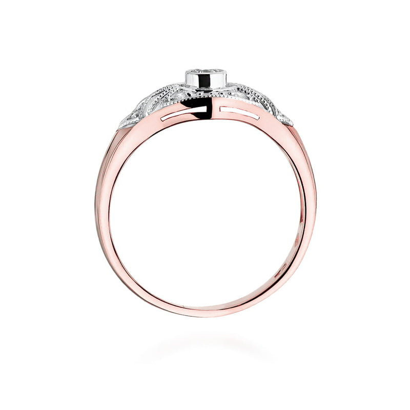 Inel Aur 14K cu Diamante Naturale 0.19 ct, imaginea 10 din 11