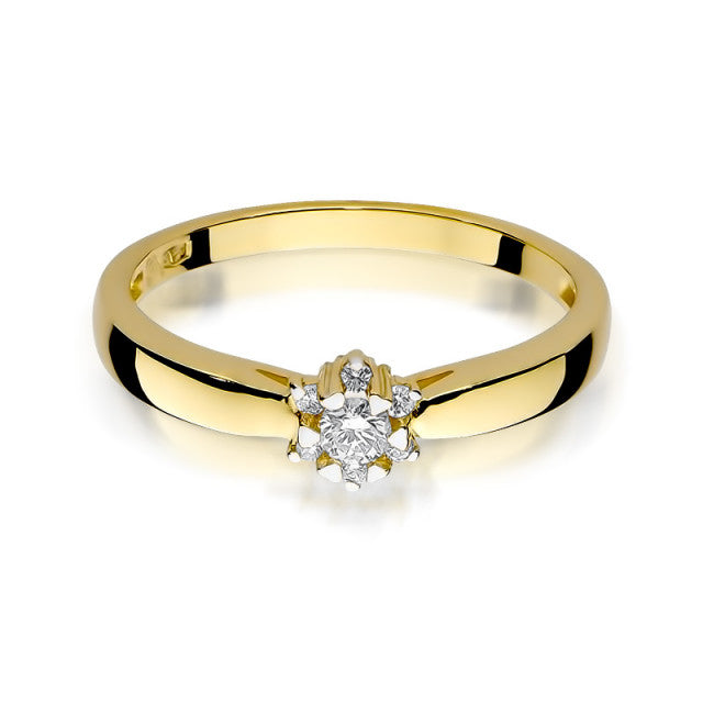 Inel Aur 14K cu Diamante Naturale 0.15 ct, imaginea 2 din 11