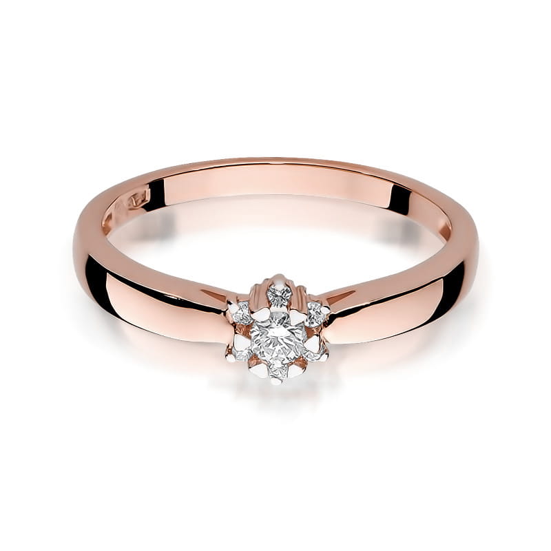 Inel Aur 14K cu Diamante Naturale 0.15 ct, imaginea 9 din 11