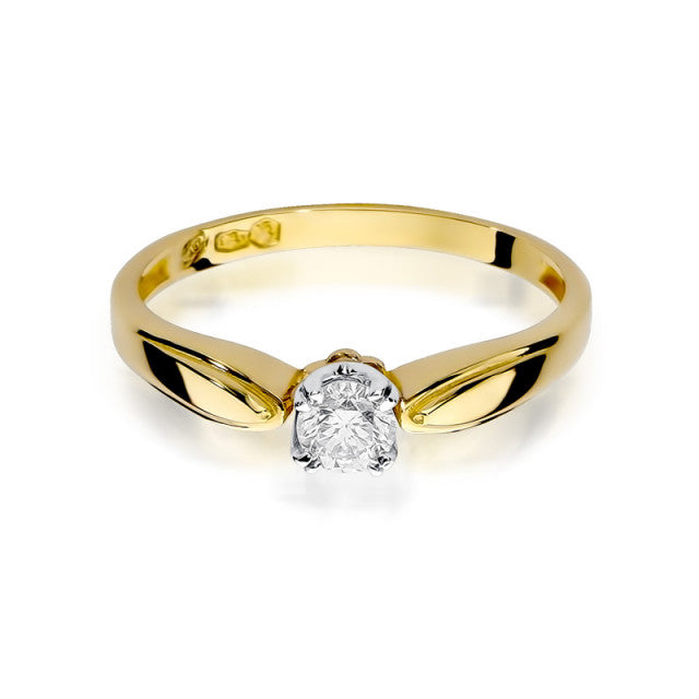 Inel Aur 14K cu Diamant Natural 0.24 ct, imaginea 2 din 11