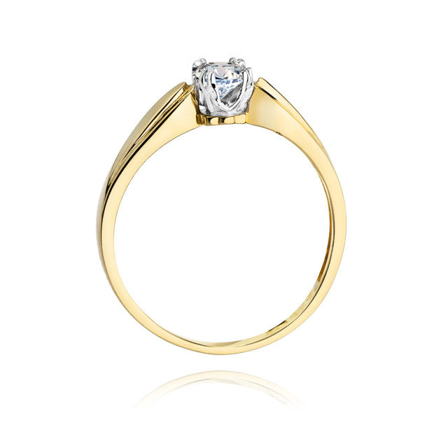 Inel Aur 14K cu Diamant Natural 0.24 ct, imaginea 3 din 11